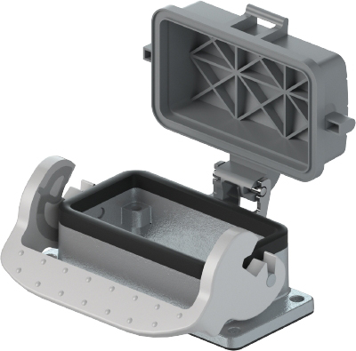 6 Pole Open Entry Base W/Lid & Single